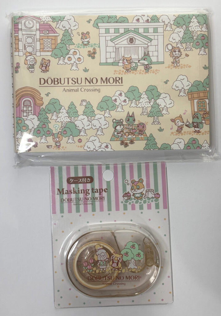 どうぶつの森　ノートとマスキングテープ